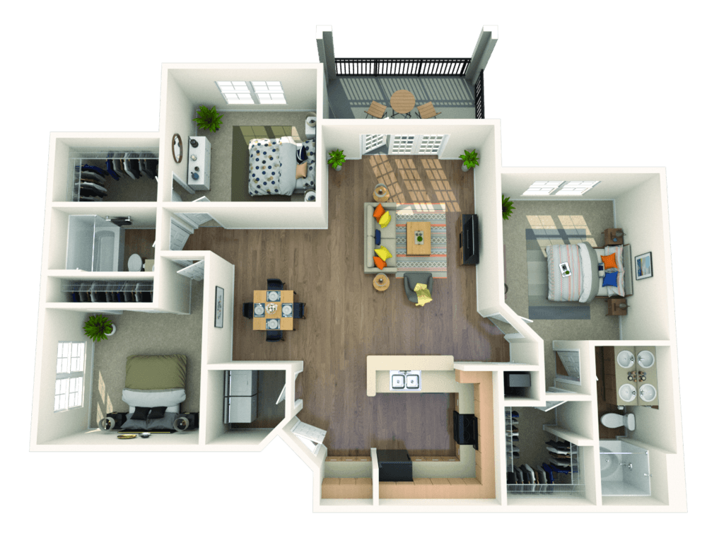 C1 - The Chestnut floor plan